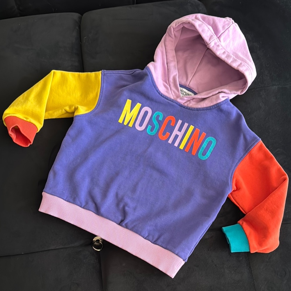 Moschino Purple and Pink Sweatshirt